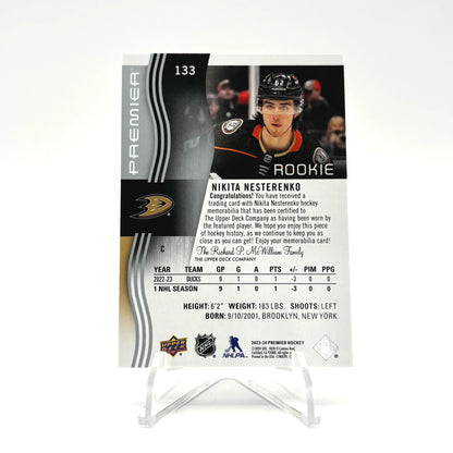 2023-24 - UD PREMIER - ROOKIES JERSEY - NIKITA NESTERENKO