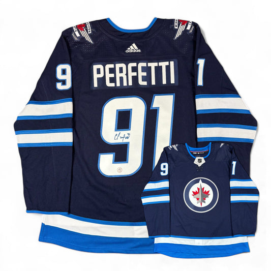 COLE PERFETTI - JERSEY HOCKEY AUTOGRAPHIÉ - ADIDAS