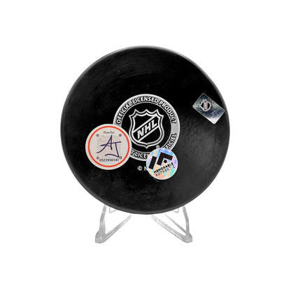 HOCKEY PUCK - AUTO - LANE HUTSON - INSCRIBED
