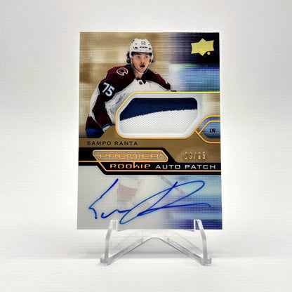 2021-22 - UD PREMIER - ROOKIE AUTO PATCH - SAMPO RANTA 09/65