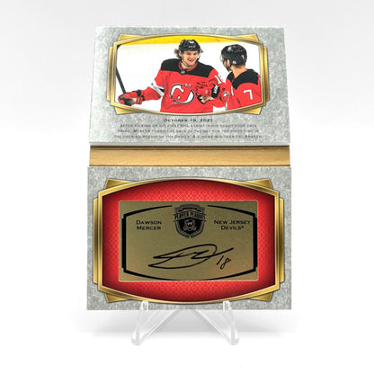 2021-22 - UD THE CUP  - PLAYER PLAQUES - DAWSON MERCER 02/35