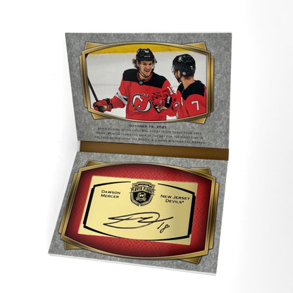 2021-22 - UD THE CUP  - PLAYER PLAQUES - DAWSON MERCER 02/35