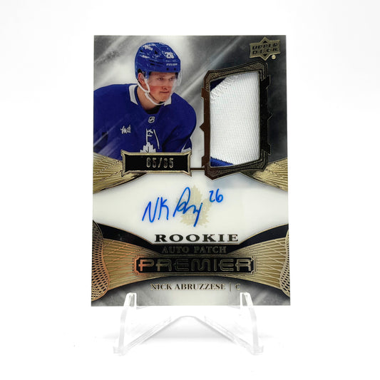 2022-23 - UD PREMIER -  ROOKIE AUTO PATCH - NICK ABRUZZESE 65/65