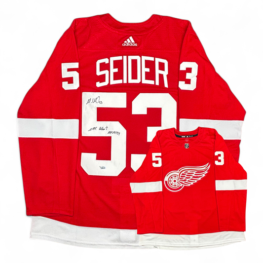 MORITZ SEIDER - JERSEY HOCKEY AUTOGRAPHIÉ - ADIDAS - INSCRIBED