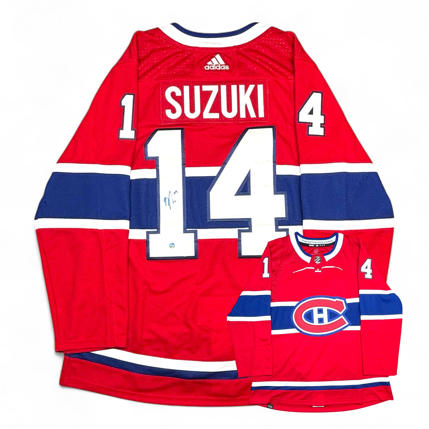 NICK SUZUKI - JERSEY HOCKEY AUTOGRAPHIÉ - ADIDAS