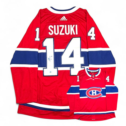 NICK SUZUKI - JERSEY HOCKEY AUTOGRAPHIÉ - ADIDAS