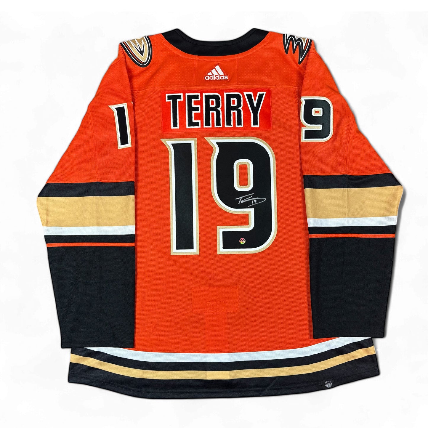 TROY TERRY - JERSEY HOCKEY AUTOGRAPHIÉ - ADIDAS