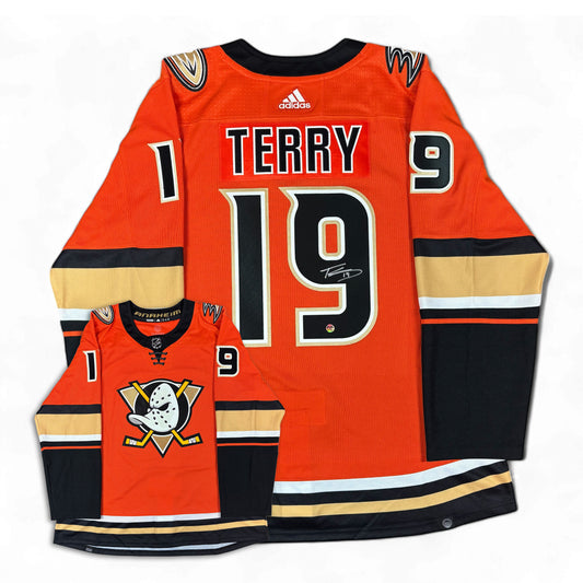 TROY TERRY - JERSEY HOCKEY AUTOGRAPHIÉ - ADIDAS