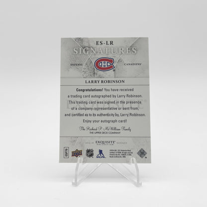 2015-16 - UD EXQUISITE COLLECTION - LARRY ROBINSON - SIGNATURES /99