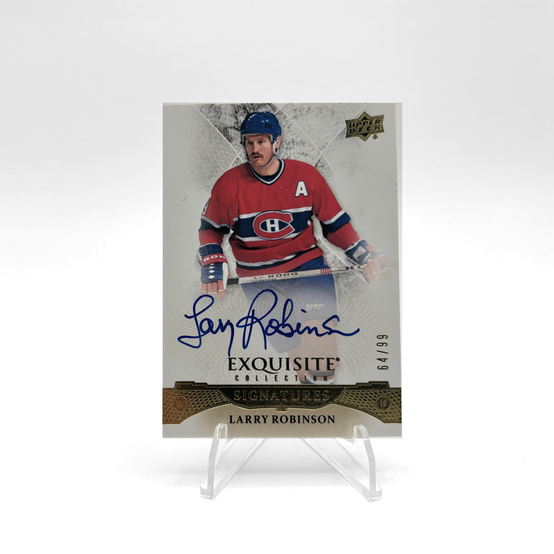 2015-16 - UD EXQUISITE COLLECTION - LARRY ROBINSON - SIGNATURES /99