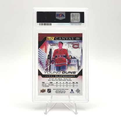 2022-23 - UPPER DECK SERIE TWO - UD CANVAS - YOUNG GUNS - JURAJ SLAFKOVSKY PSA 10