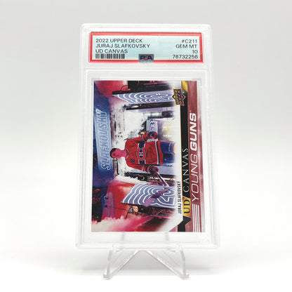 2022-23 - UPPER DECK SERIE TWO - UD CANVAS - YOUNG GUNS - JURAJ SLAFKOVSKY PSA 10