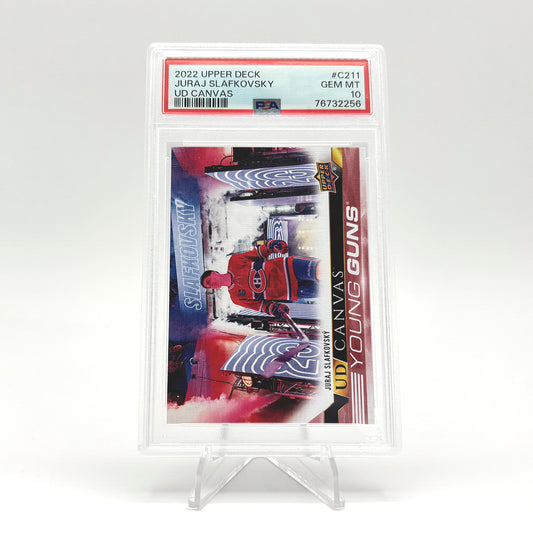 2022-23 - UPPER DECK SERIE TWO - UD CANVAS - YOUNG GUNS - JURAJ SLAFKOVSKY PSA 10