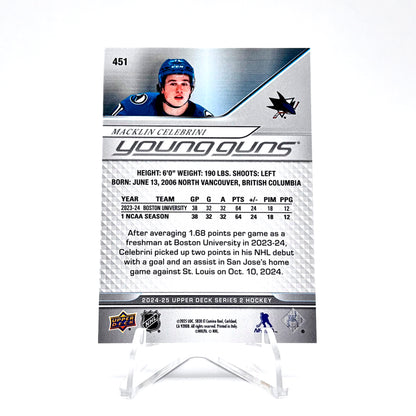 2024-25 - UD SERIES TWO - YOUNG GUNS - MACKLIN CELEBRINI