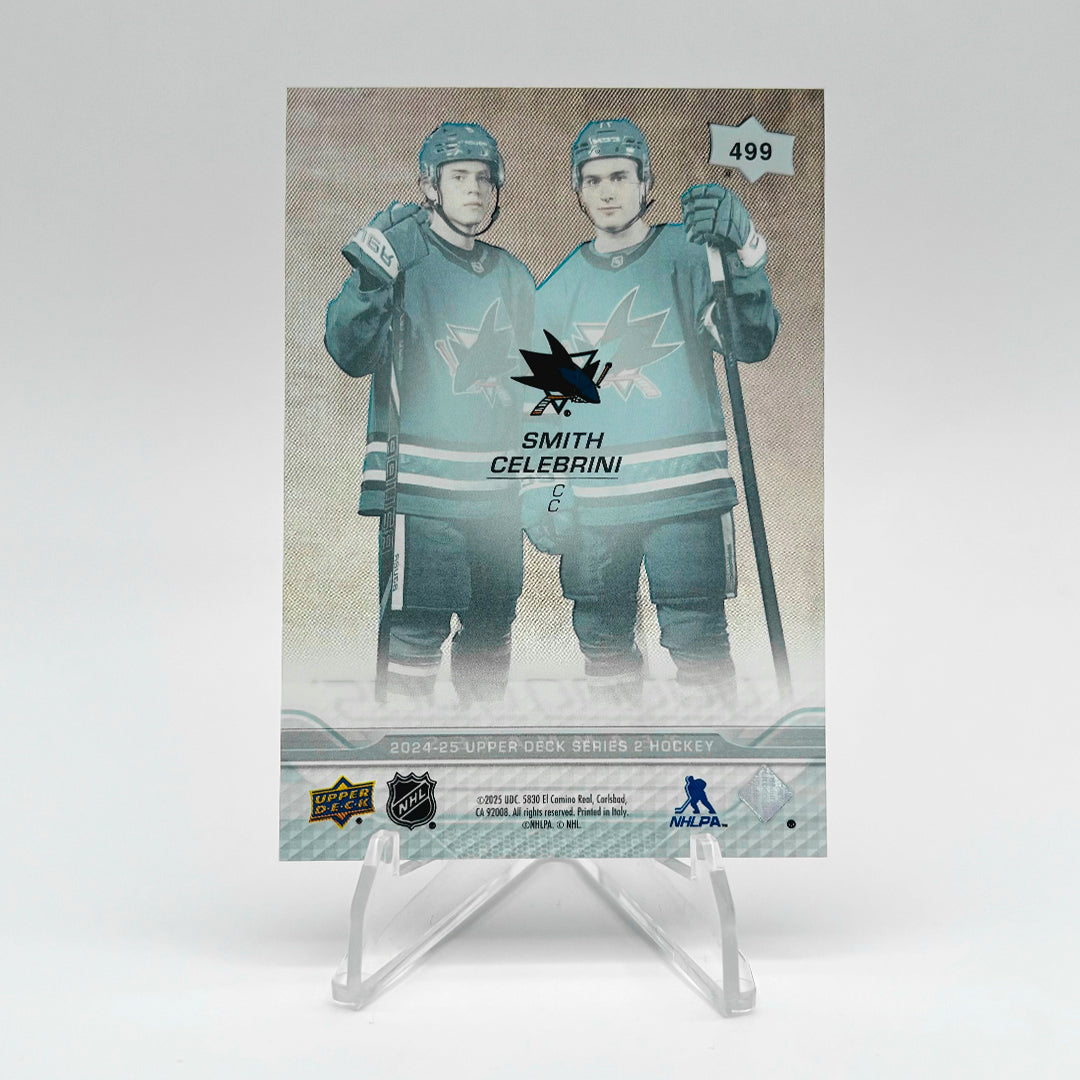 2024-25 - UD SERIES 2 - YOUNG GUNS TEAMMATES - CLEAR CUT - MACKLIN CELEBRINI / WILL SMITH