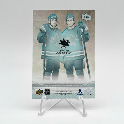 2024-25 - UD SERIES 2 - YOUNG GUNS TEAMMATES - CLEAR CUT - MACKLIN CELEBRINI / WILL SMITH