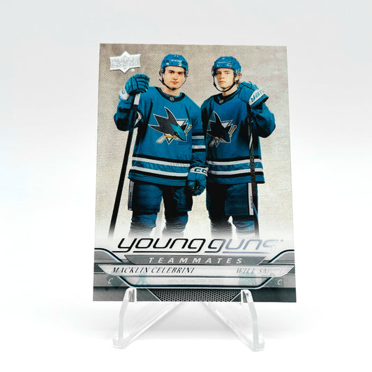 2024-25 - UD SERIES 2 - YOUNG GUNS TEAMMATES - CLEAR CUT - MACKLIN CELEBRINI / WILL SMITH
