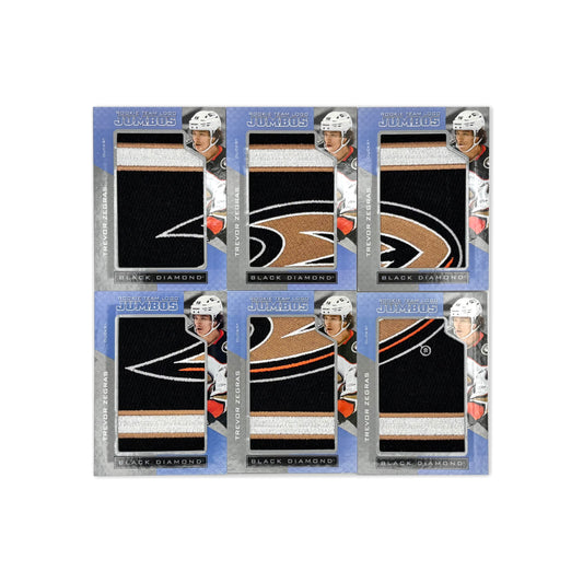 2021-22 - BLACK DIAMOND - ROOKIE TEAM LOGO JUMBOS - TREVOR ZEGRAS X6 (CREST COMPLET)